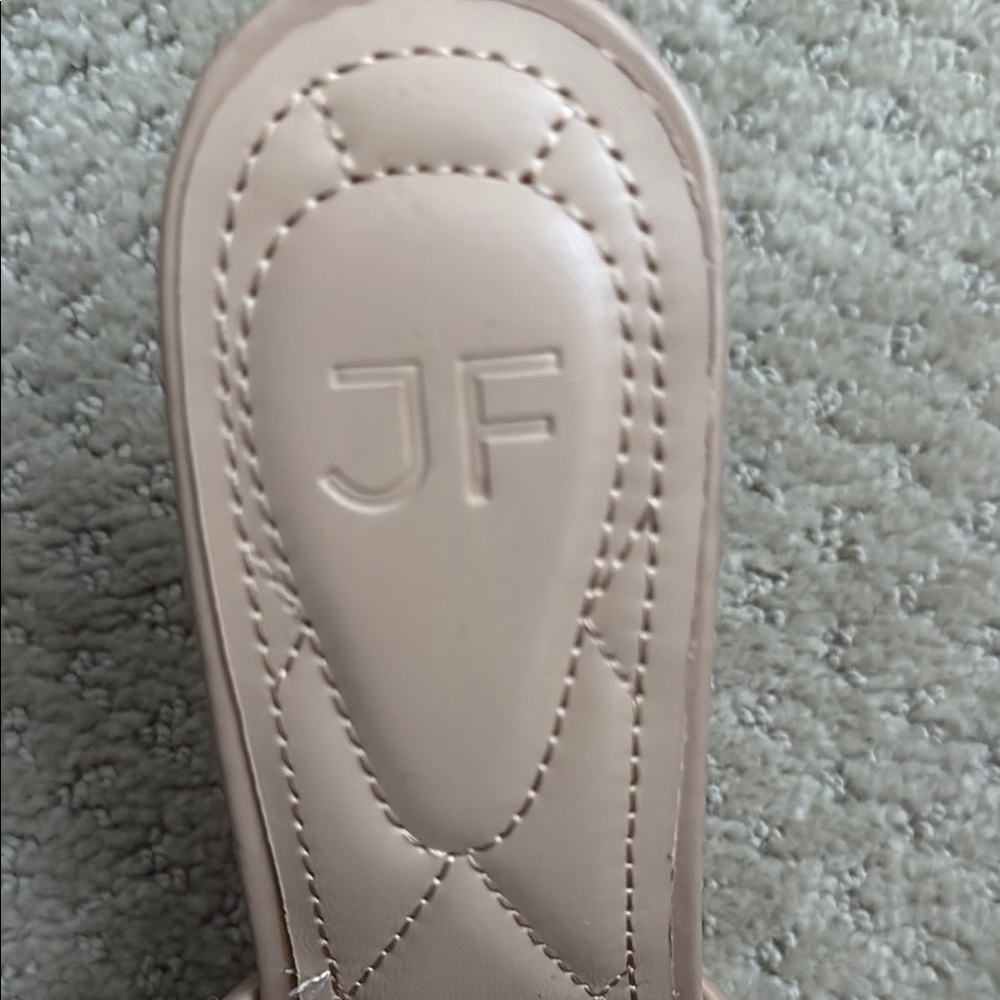 🤍NEW JustFab Tan Wedges - Picture 4 of 5